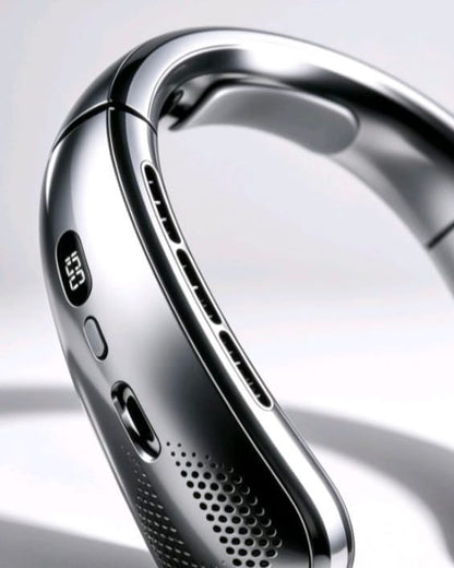 Saetta Bladeless Neck Fan — Portable, Hands-Free, 8H Battery