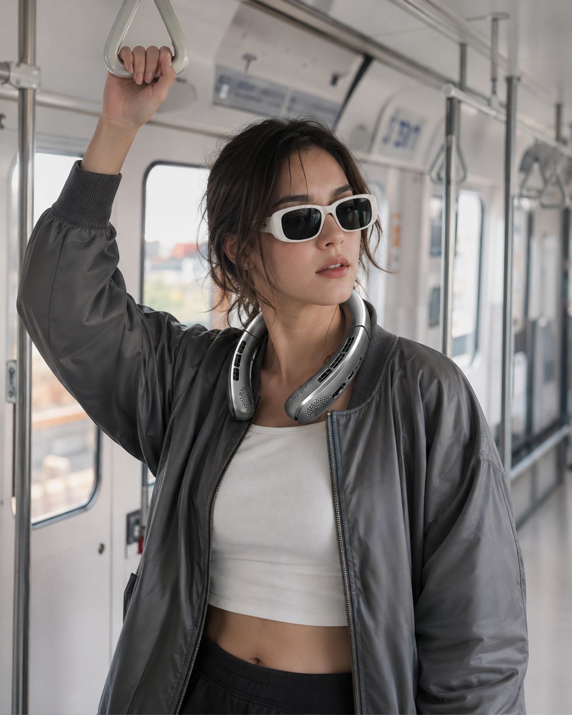 Saetta Bladeless Neck Fan — Portable, Hands-Free, 8H Battery